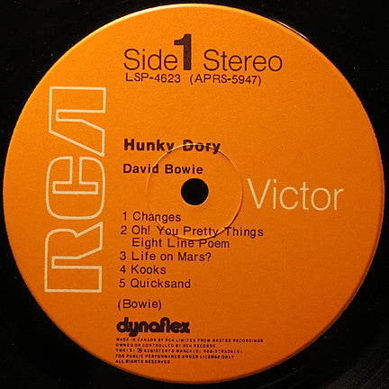 David Bowie – Hunky Dory - 1971 Original in Shrinkwrap!