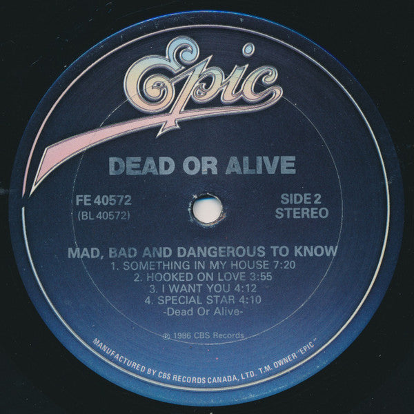 Dead Or Alive – Mad, Bad, And Dangerous To Know - 1986 - Bargain Bin!