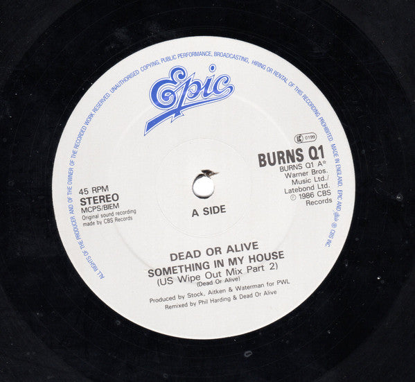 Dead Or Alive – Something In My House - 1986 UK Original VinylPursuit.com