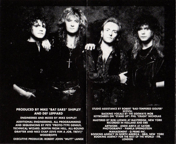 Def Leppard – Adrenalize - 1992 Original Cassette VinylPursuit.com