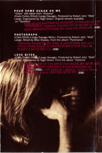 Def Leppard – Vault: Def Leppard Greatest Hits 1980-1995 - 1995 Cassette - Vinyl Pursuit Inc