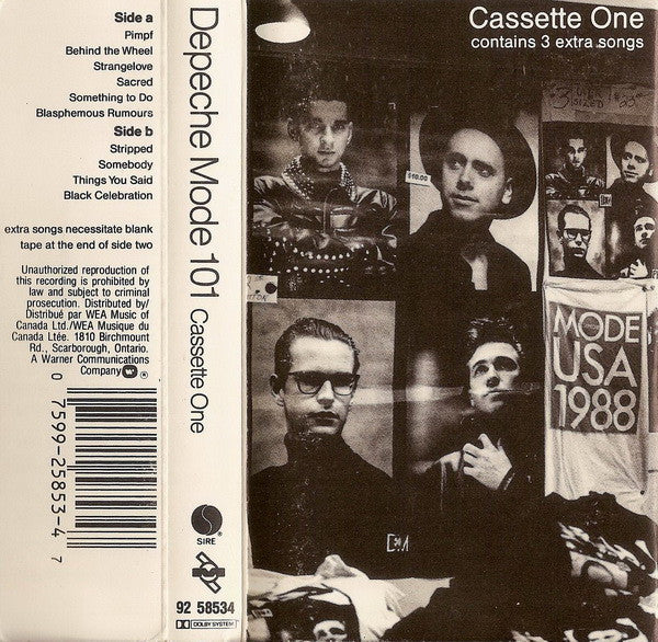 Depeche Mode – 101 - 1989 Cassette (Tape One Only) VinylPursuit.com