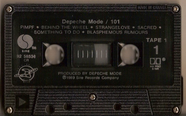 Depeche Mode – 101 - 1989 Cassette (Tape One Only) VinylPursuit.com