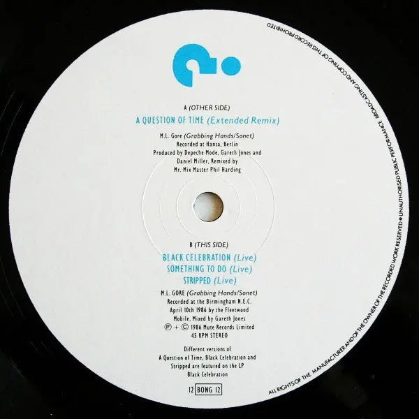 Depeche Mode – A Question Of Time / A Question Of Lust - 1986 UK Original, Rare! VinylPursuit.com