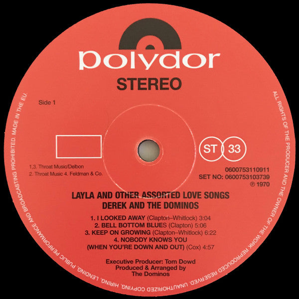 Derek and The Dominos – Layla And Other Assorted Love Songs - Remastered