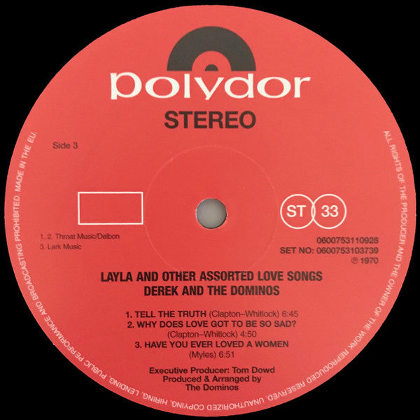 Derek and The Dominos – Layla And Other Assorted Love Songs - Remastered