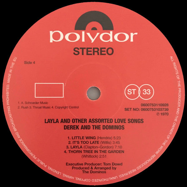 Derek and The Dominos – Layla And Other Assorted Love Songs - Remastered