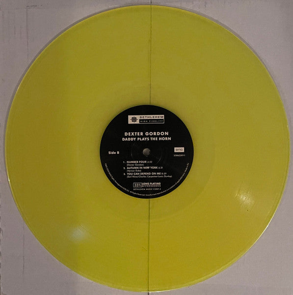 Dexter Gordon – Daddy Plays The Horn - Limited Edition, Numbered, Translucent Yellow