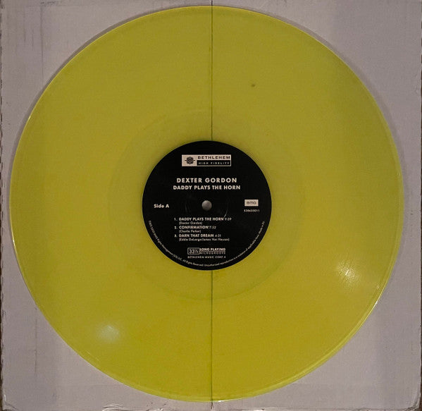Dexter Gordon – Daddy Plays The Horn - Limited Edition, Numbered, Translucent Yellow