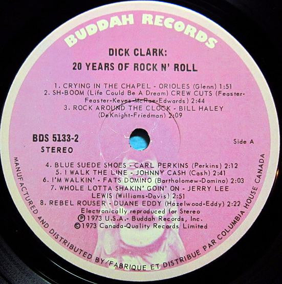 Dick Clark – 20 Years Of Rock N' Roll - 1973  Pressing!