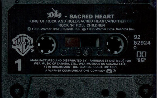 Dio – Sacred Heart - 1985 Original Cassette VinylPursuit.com