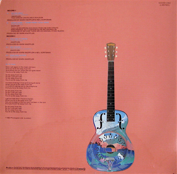 Dire Straits – So Far Away - 1985 Limited Edition, Rare