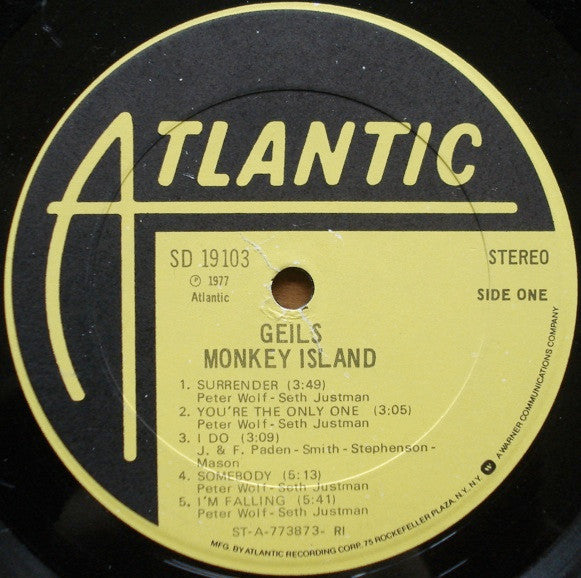 Geils  – Monkey Island - 1977