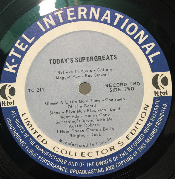 Today's Super Greats - 3 Record Set - 1973 Original