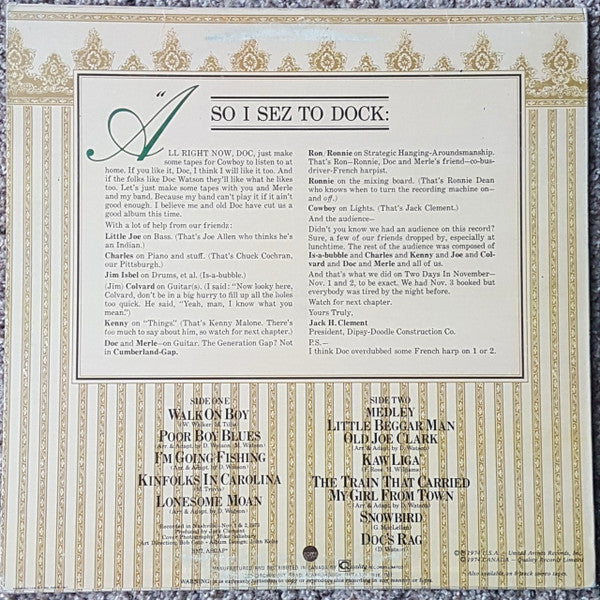 Doc & Merle Watson – Two Days In November - 1974 Original VinylPursuit.com