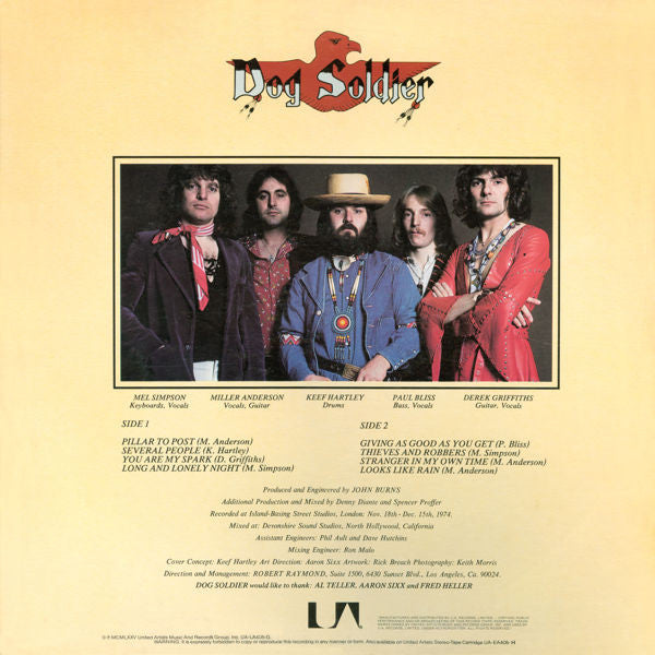 Dog Soldier – Dog Soldier - 1975 Original VinylPursuit.com