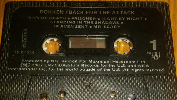 Dokken – Back For The Attack –  1987 Cassette VinylPursuit.com