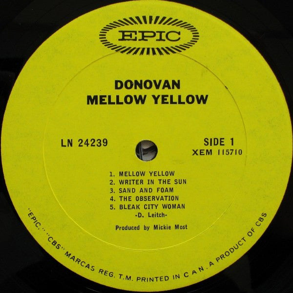 Donovan – Mellow Yellow - 1967 Mono Original! VinylPursuit.com