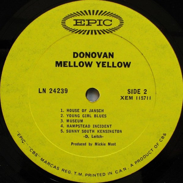 Donovan – Mellow Yellow - 1967 Mono Original! VinylPursuit.com
