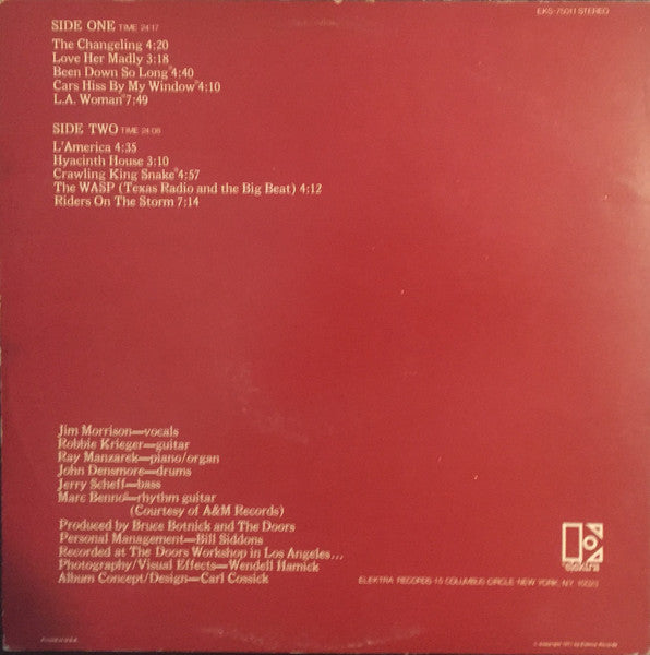 The Doors ‎– LA Woman - 1976 US Pressing! VinylPursuit.com
