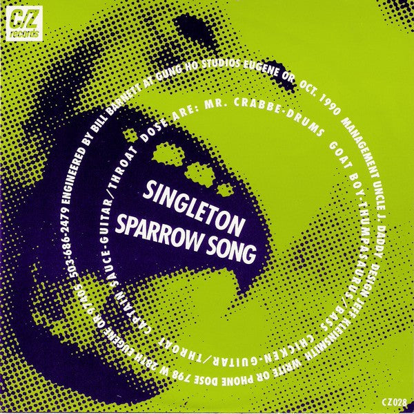 Dose – Singleton / Sparrow Song -  7" Single - 1991 Purple Marble Vinyl