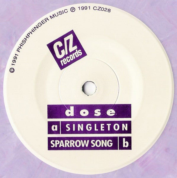Dose – Singleton / Sparrow Song -  7" Single - 1991 Purple Marble Vinyl