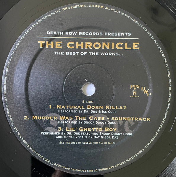 Dr Dre – The Chronicle: The Best Of The Works - 2003 UK Original, Rare!