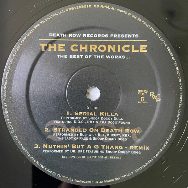 Dr Dre – The Chronicle: The Best Of The Works - 2003 UK Original, Rare!