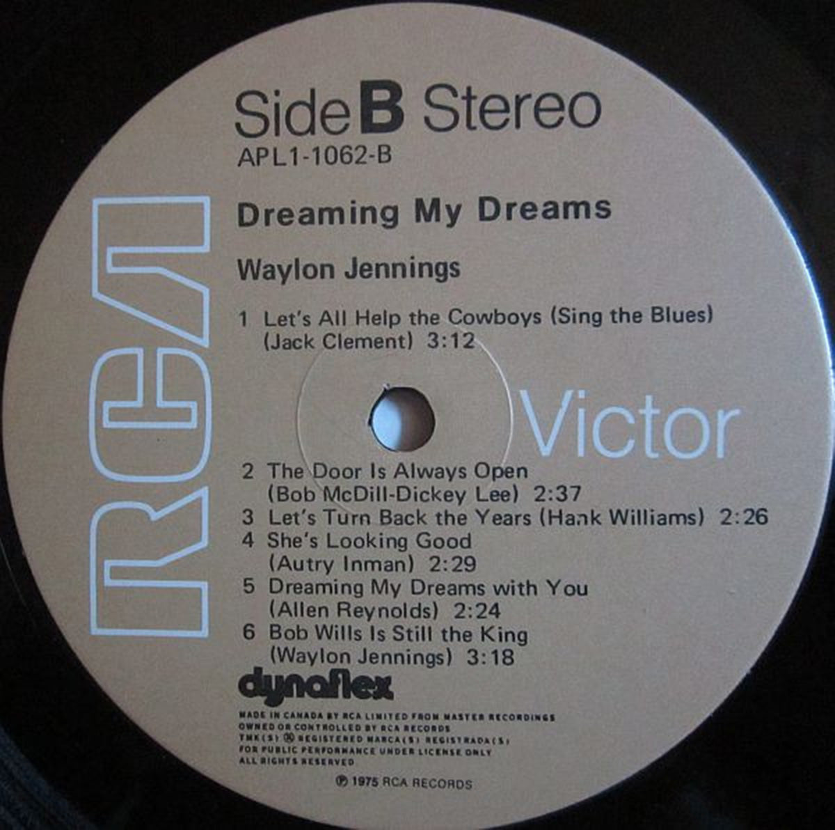 Waylon – Dreaming My Dreams - 1975 VinylPursuit.com