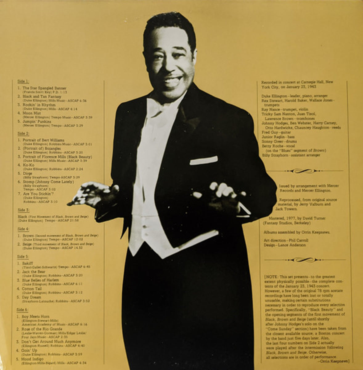 Duke Ellington And His Orchestra – January - 1977 US Pressing
