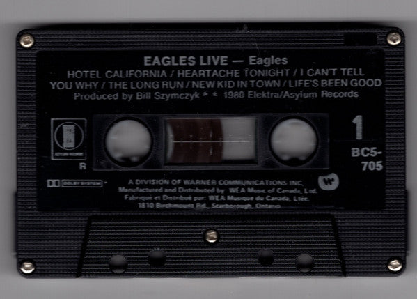 Eagles – Eagles Live - 1980 Cassette VinylPursuit.com