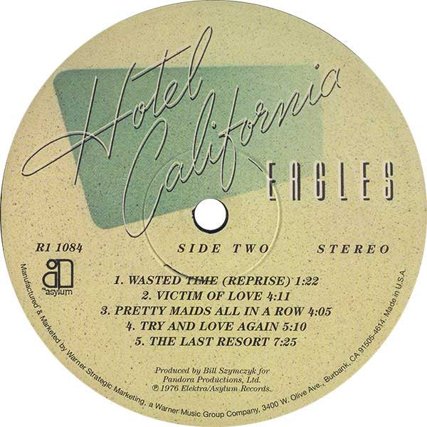 Eagles – Hotel California - 180gr Remaster with Poster VinylPursuit.com