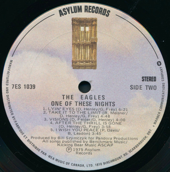 Eagles - One Of These Nights - 1975 Original Embossed, Textured Sleeve