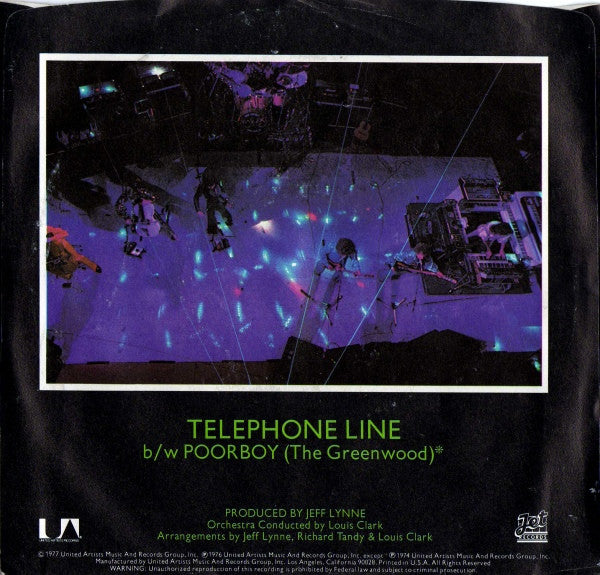 Electric Light Orchestra – Telephone Line -  7" Single, 1977 US Green Vinyl!