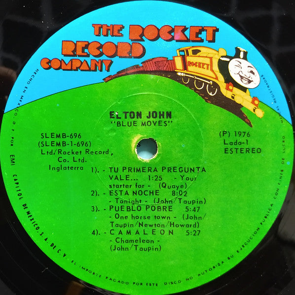 Elton John – Blue Moves - 1976 Mexican Pressing VinylPursuit.com