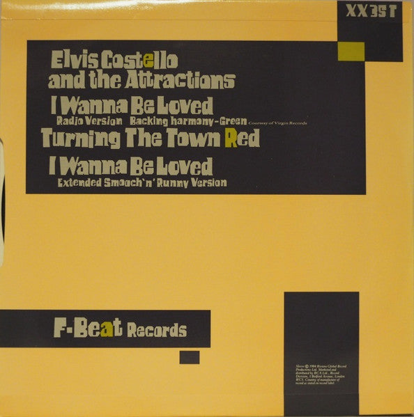 Elvis Costello And The Attractions – I Wanna Be Loved - 1984 UK Original VinylPursuit.com