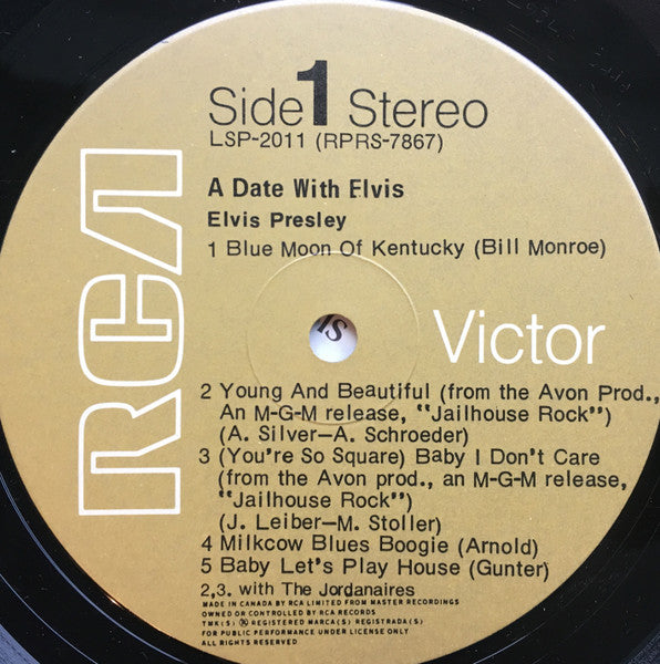 Elvis Presley – A Date With Elvis – 1976 Pressing VinylPursuit.com