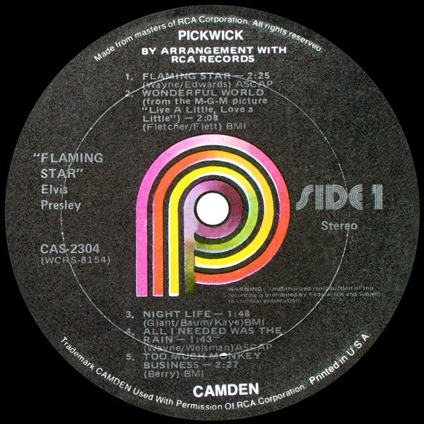 Elvis Presley – Elvis Sings Flaming Star – 1975 US Pressing, Sealed! VinylPursuit.com