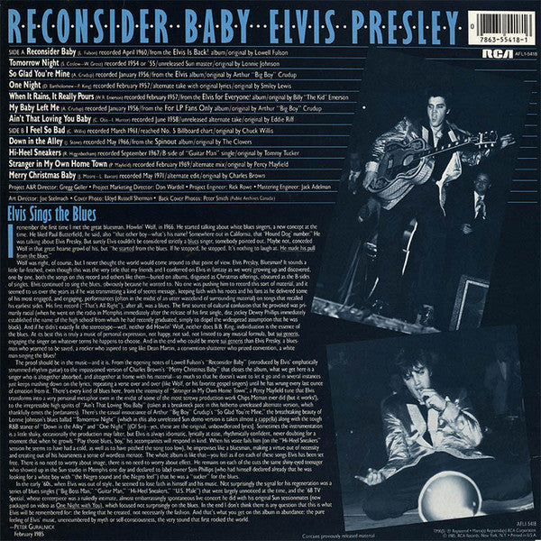 Elvis Presley – Reconsider Baby - Original Blue Vinyl in Shrinkwrap!