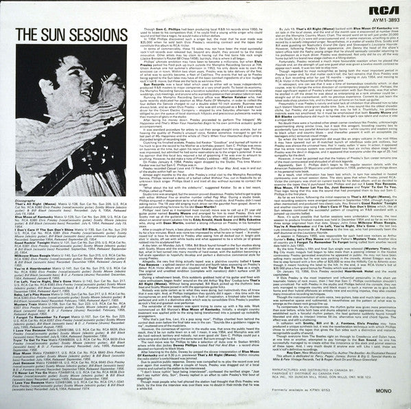 Elvis Presley ‎– The Sun Collection - MONO