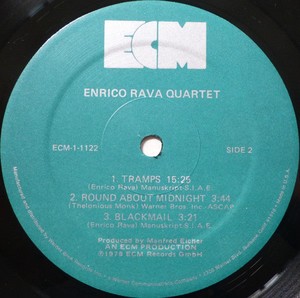 Enrico Rava Quartet ‎– Enrico Rava Quartet - 1979 ECM Original!