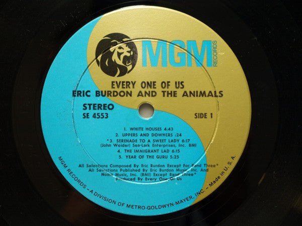 Eric Burdon and The Animals ‎– Every One Of Us - 1968 Original