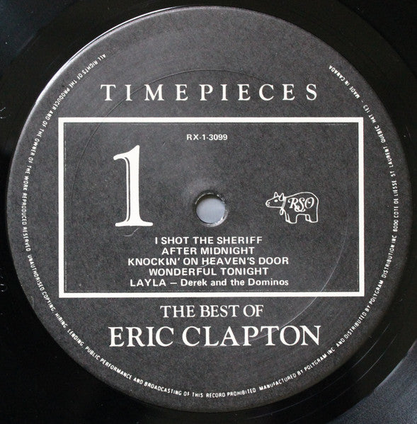 Eric Clapton – Time Pieces - The Best Of Eric Clapton - 1982 VinylPursuit.com