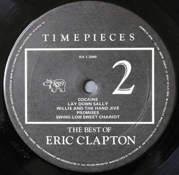 Eric Clapton – Time Pieces - The Best Of Eric Clapton - 1982 VinylPursuit.com