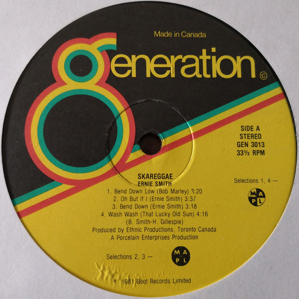Ernie Smith – Ska reggae - 1981 Original! VinylPursuit.com