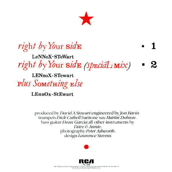 Eurythmics – Right By Your Side - 1983, Bargain! VinylPursuit.com