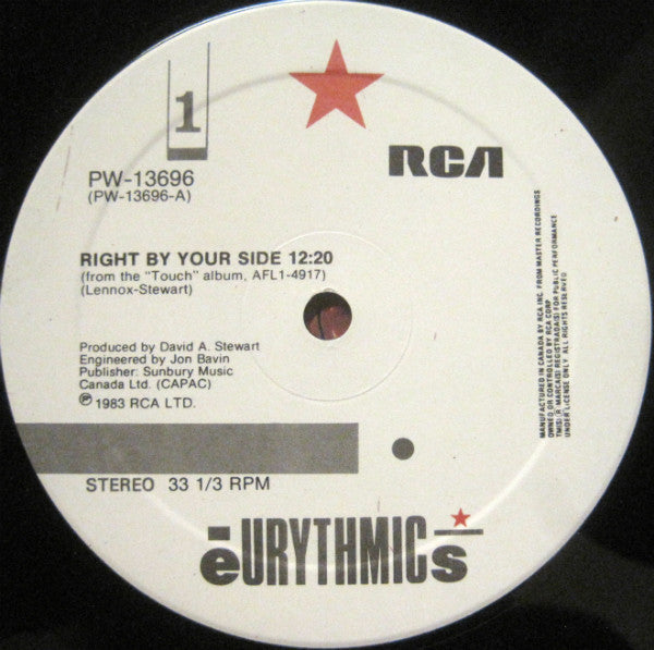Eurythmics – Right By Your Side - 1983, Bargain! VinylPursuit.com