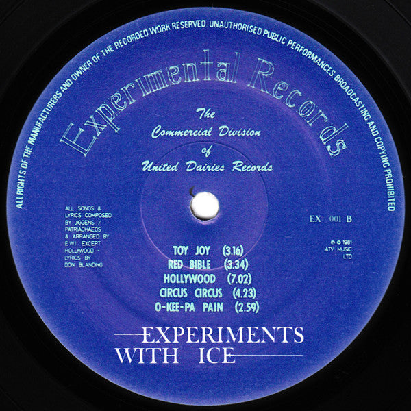 Experiments With Ice - 1981 Original, Rare VinylPursuit.com
