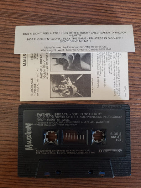 Faithful Breath – Gold'n'Glory – 1984 Cassette VinylPursuit.com
