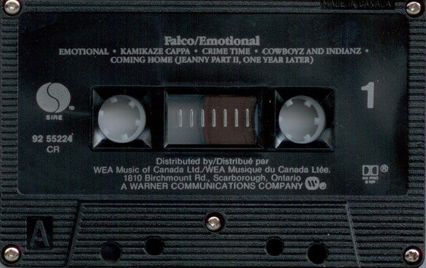 Falco – Emotional - 1986 Original Cassette VinylPursuit.com